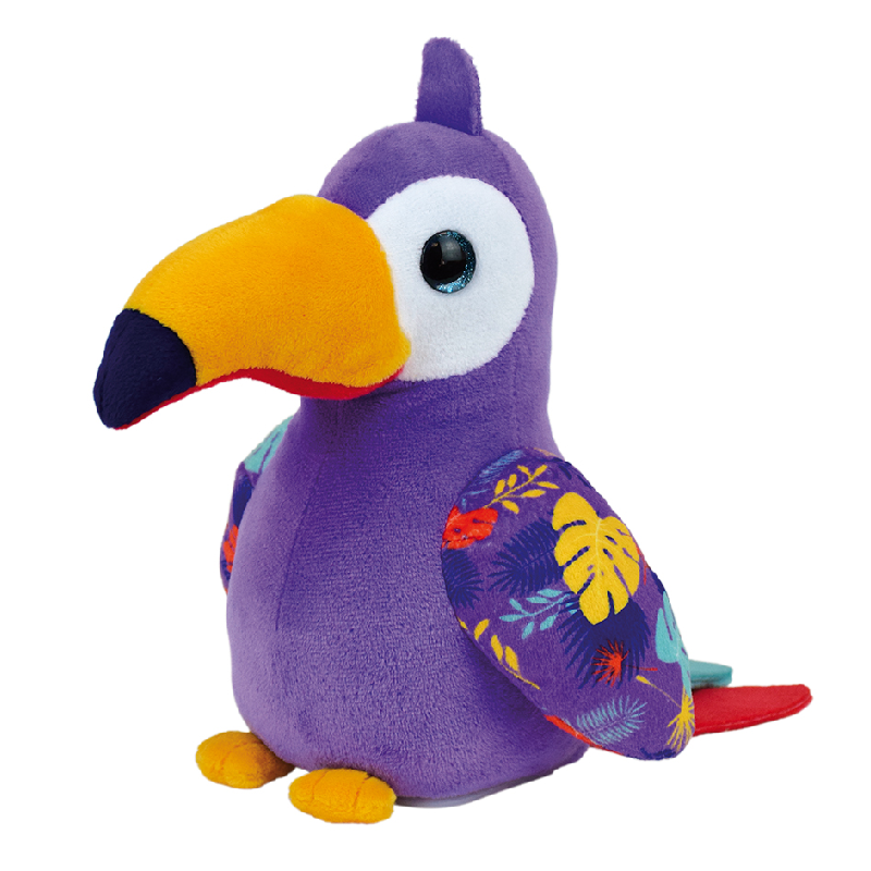  - tropibirds - plush toucan i talk back & waddle 20 cm 